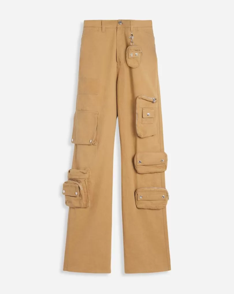 Fashion X Future Utility-Broek Met Wijde Pijpen Heren Broeken En Korte Broeken